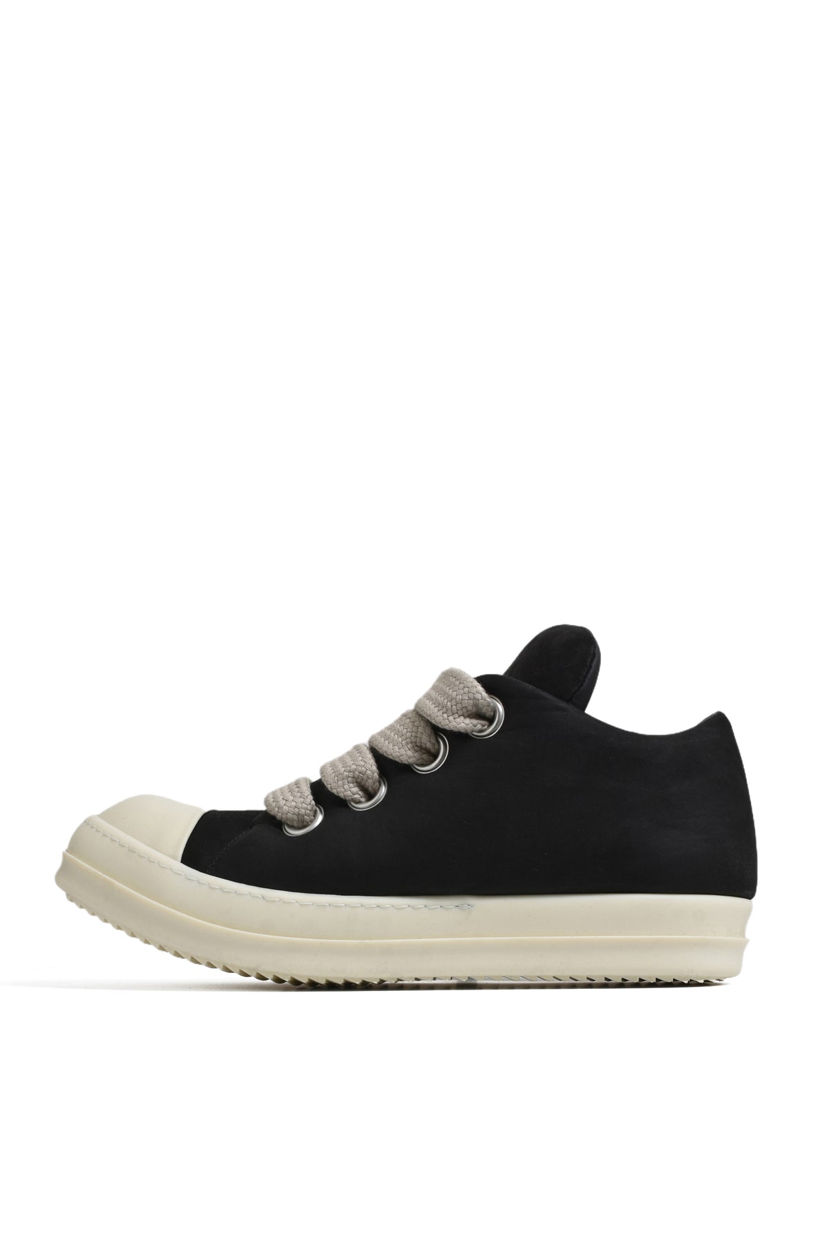 JUMBO LACED PADDED LOW SNEAKS / BLACK/MILK/MILK