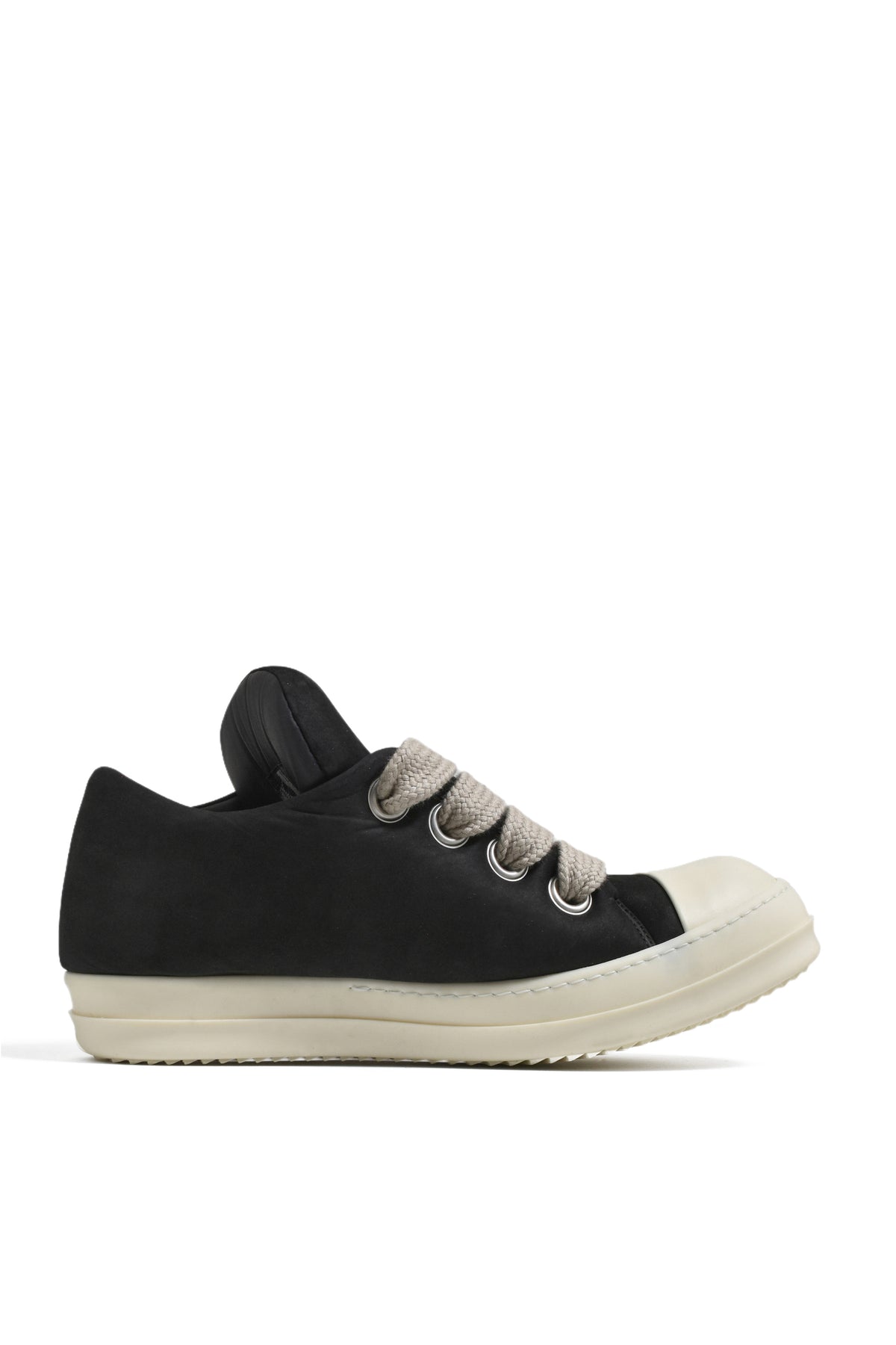 JUMBO LACED PADDED LOW SNEAKS / BLACK/MILK/MILK