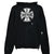 SOUTHSIDE CROSS DAMAGE MOHIR HOODIE / BLK