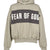 CROPPED RELAXED PANELLED HOODIE / SEAL HEATHER / IRON GRY