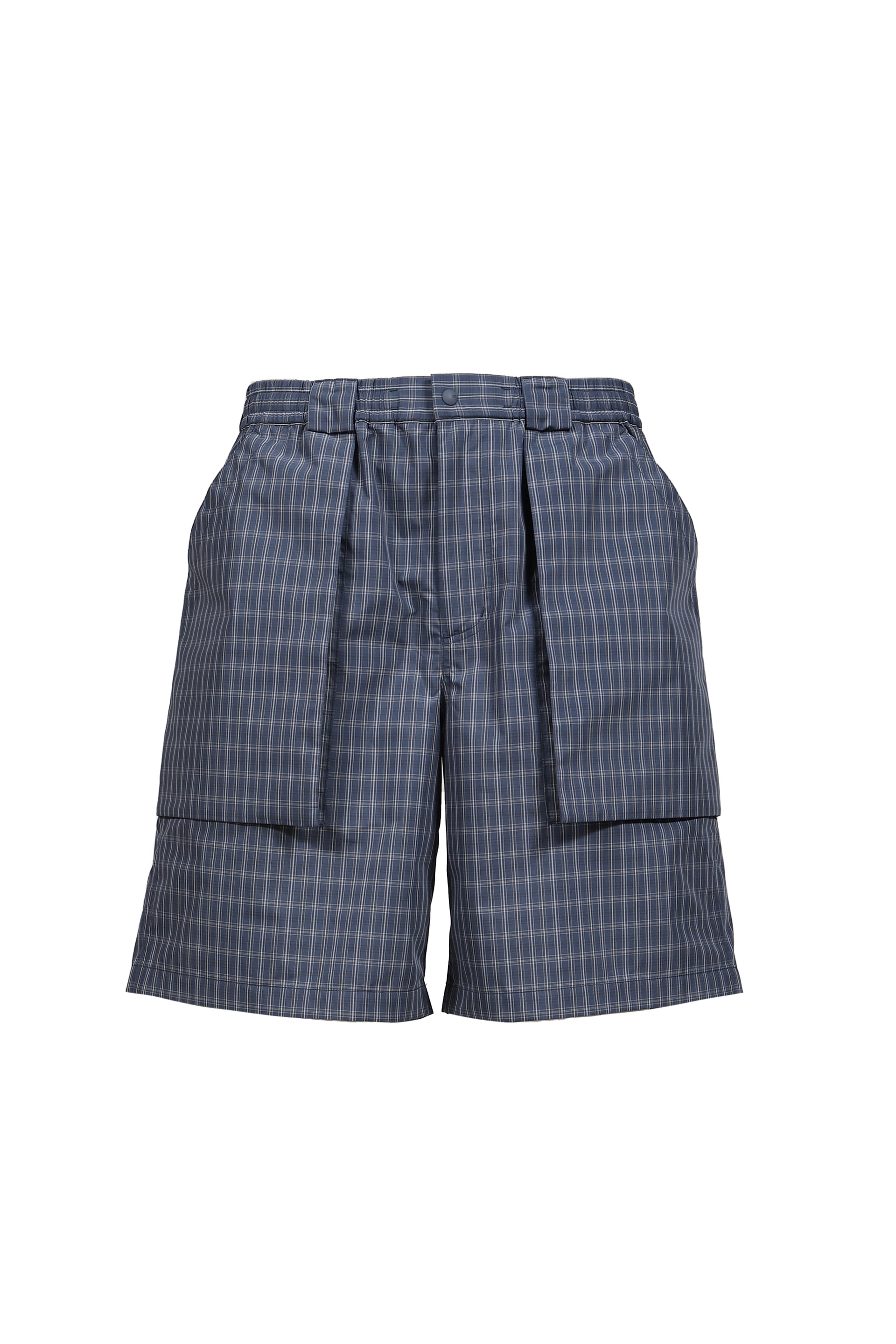 TECH 3D POCKET CARGO SHORTS SUMMER PLAID / SMOKE BLU