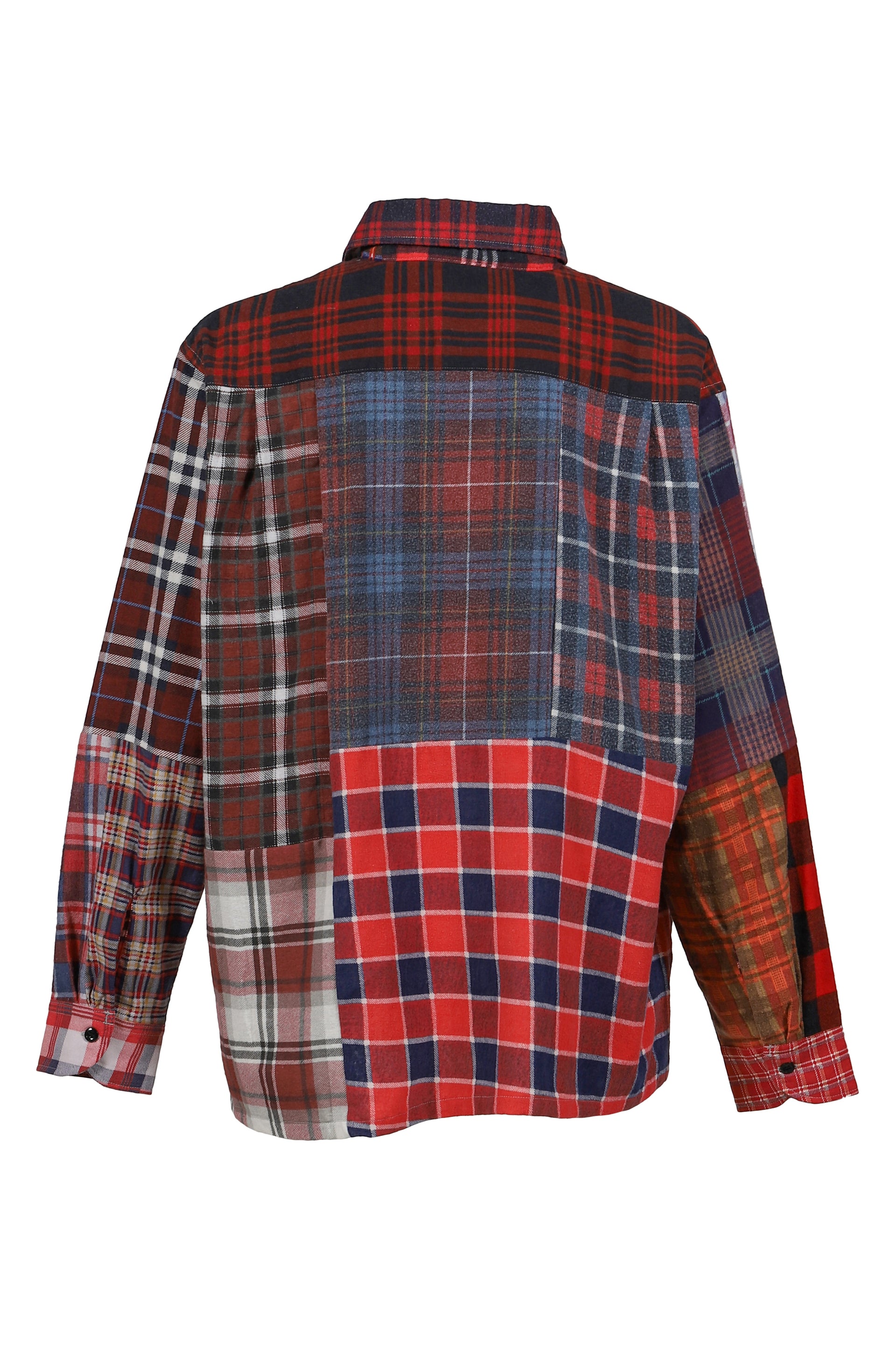 Rebuild By Needles FLANNEL SHIRT -> STRAIGHT HEM SHIRT / ASSORT