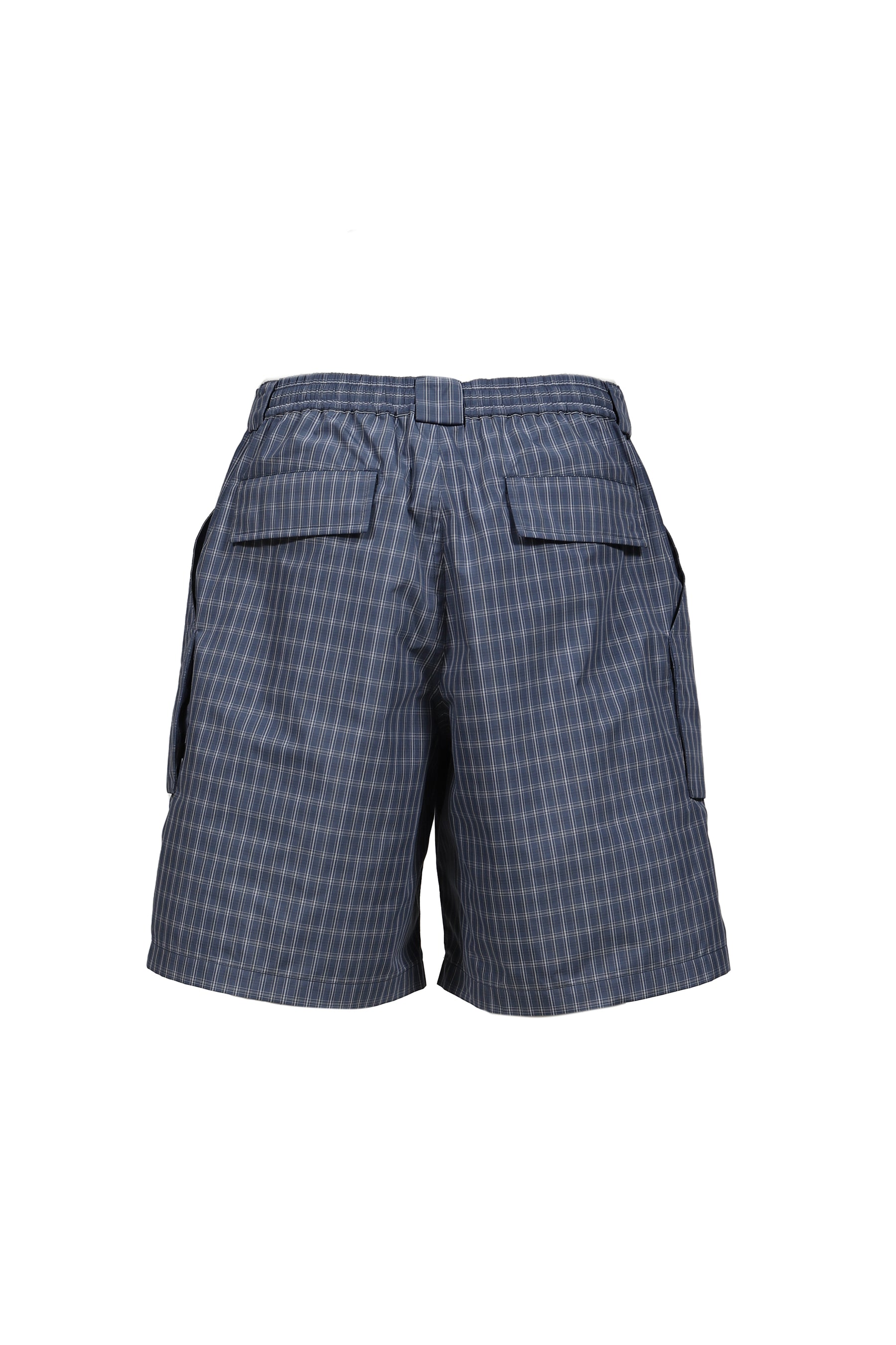 TECH 3D POCKET CARGO SHORTS SUMMER PLAID / SMOKE BLU