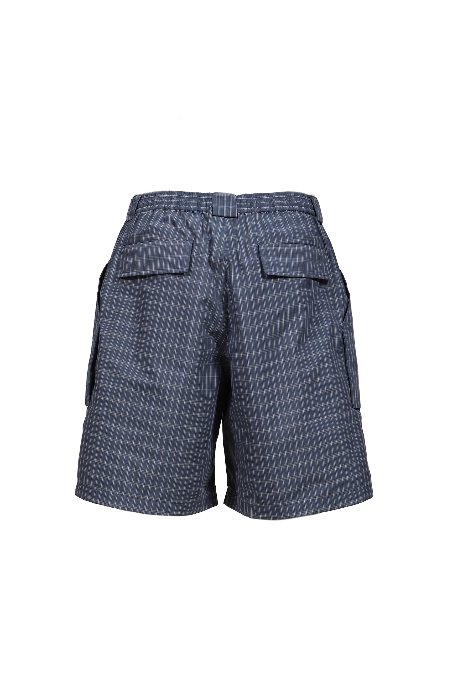 TECH 3D POCKET CARGO SHORTS SUMMER PLAID / SMOKE BLU