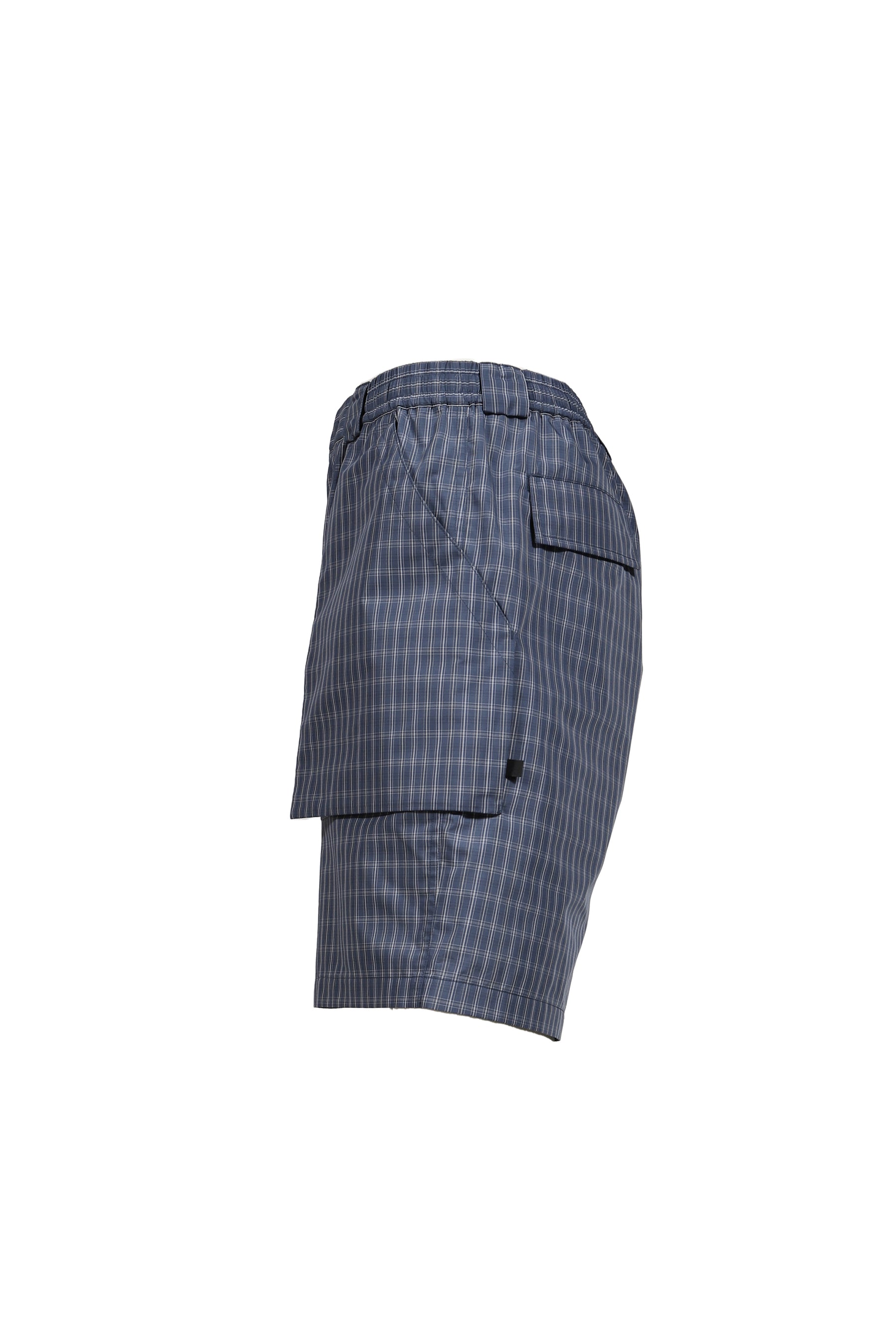 TECH 3D POCKET CARGO SHORTS SUMMER PLAID / SMOKE BLU