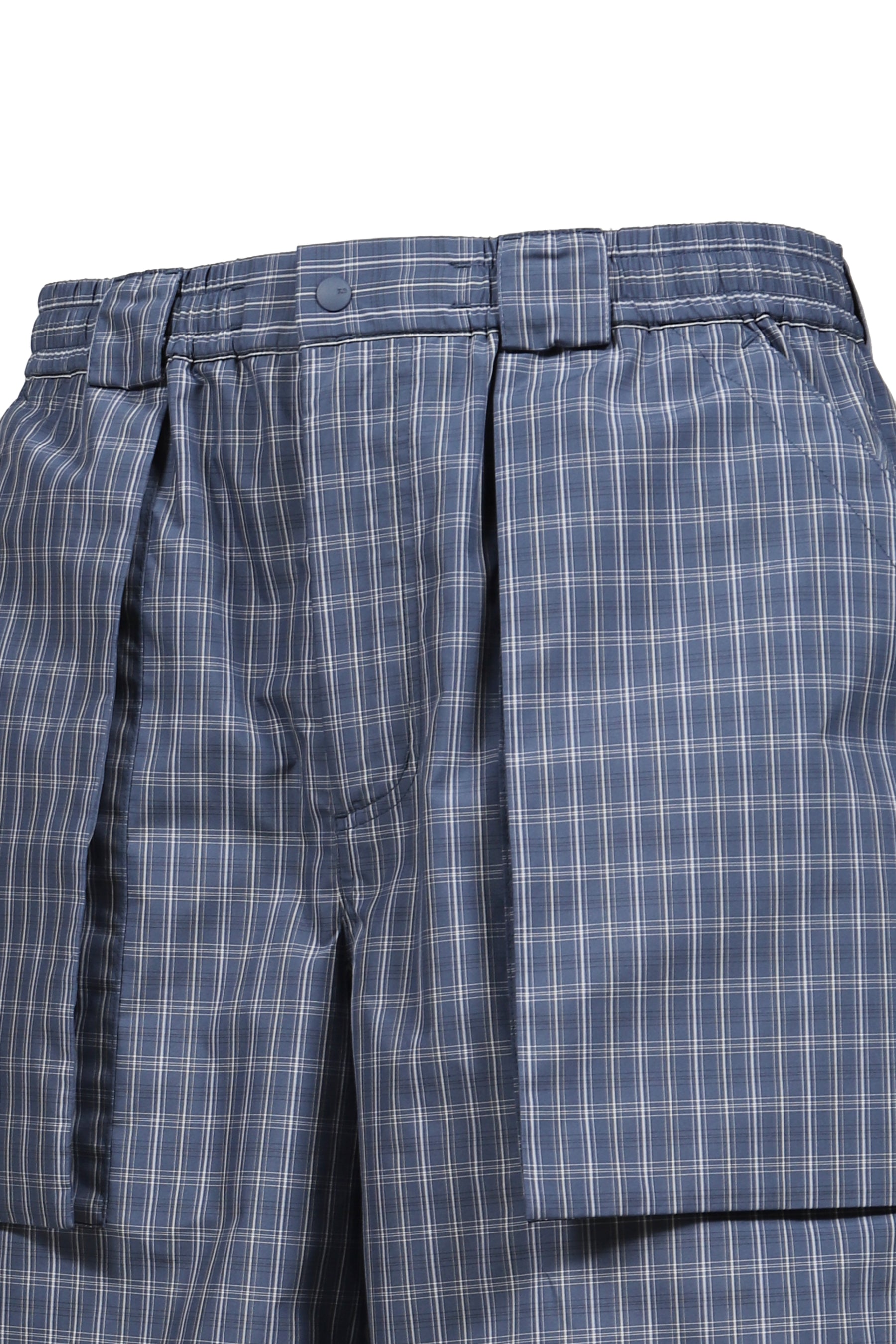 TECH 3D POCKET CARGO SHORTS SUMMER PLAID / SMOKE BLU