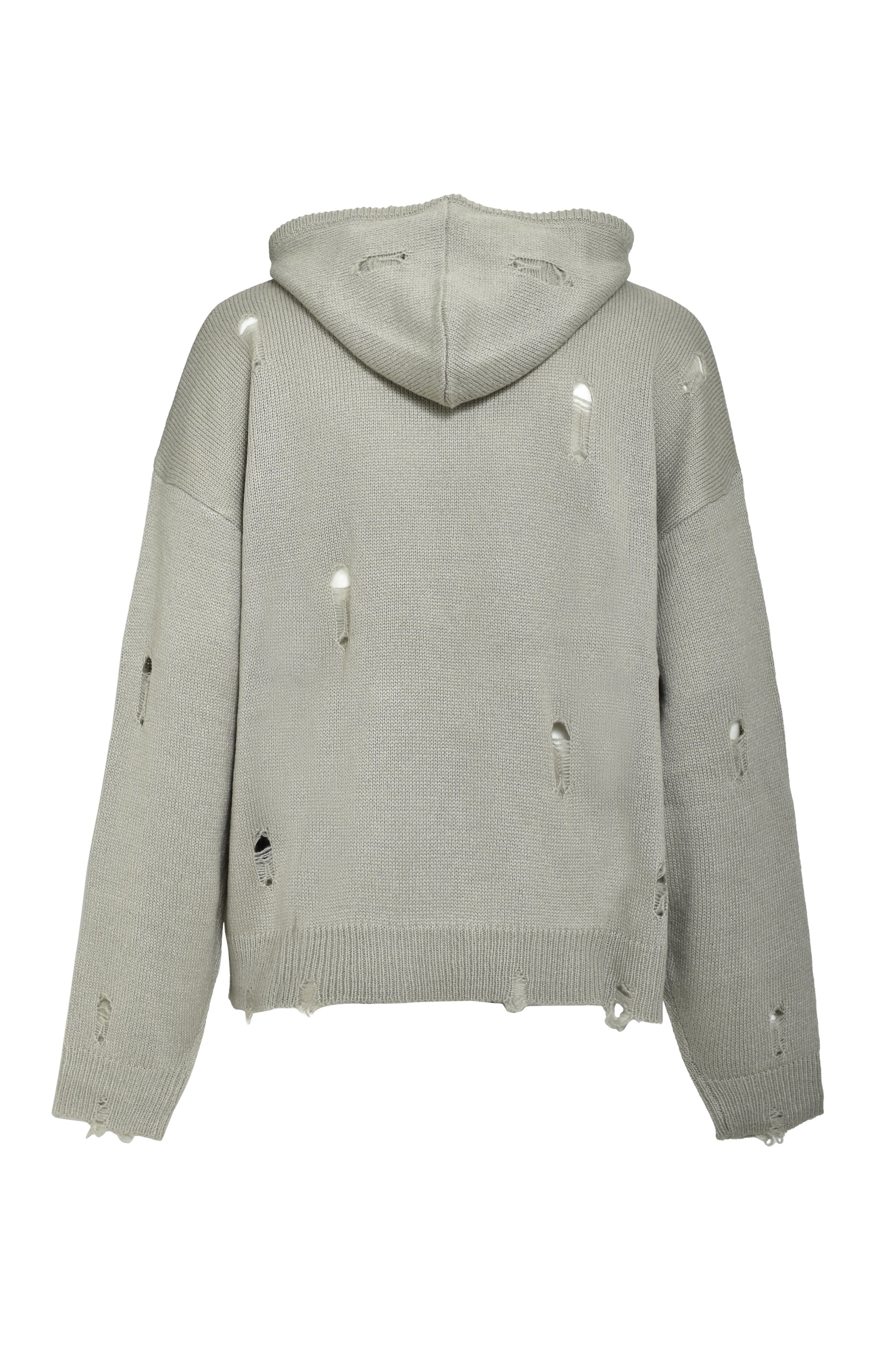 SOUTHSIDE CROSS DAMAGE MOHIR HOODIE / DUST