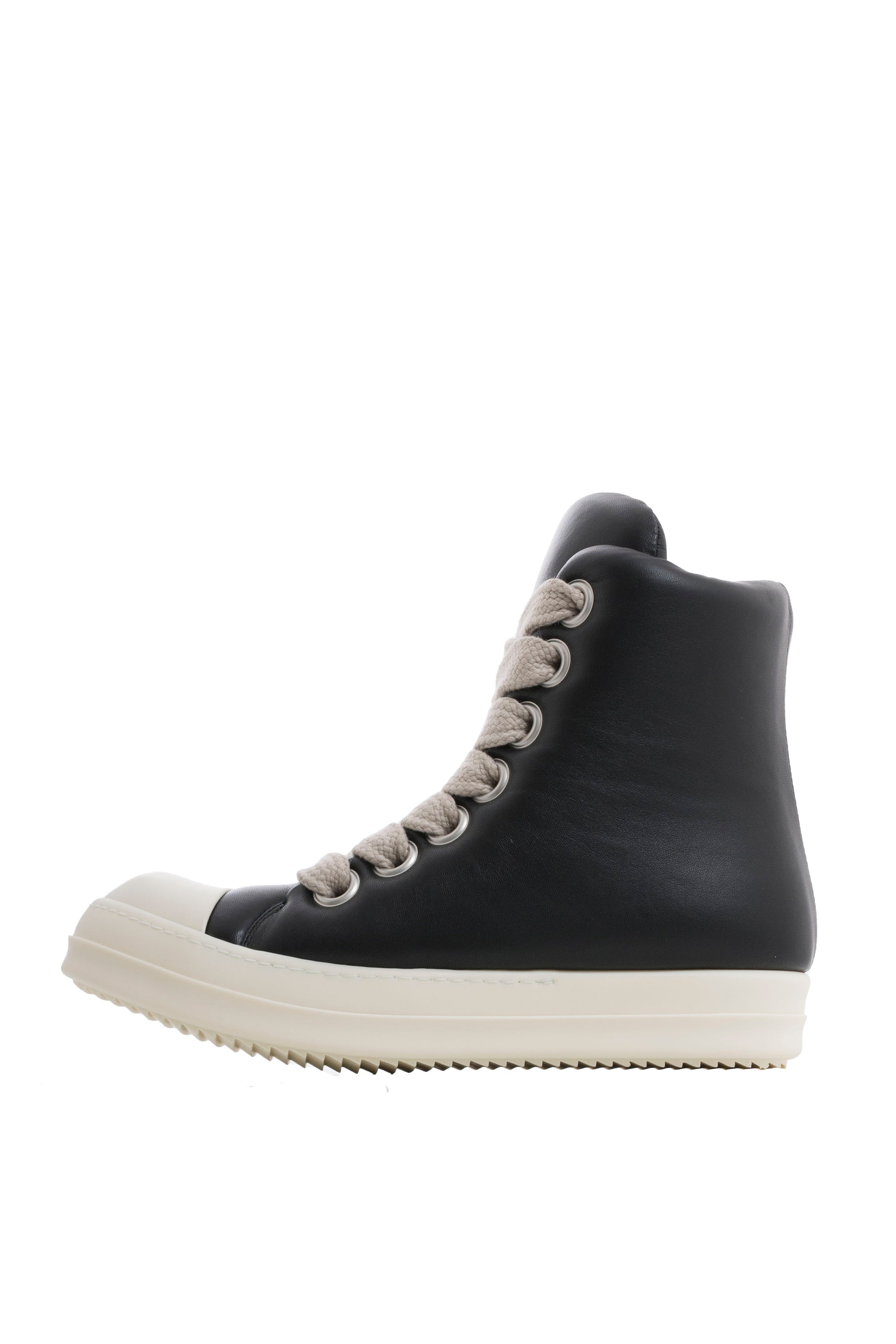 Rick Owens SS23 JUMBO LACES PADDED SNEAKERS / BLACK