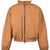 FAUX LEATHER MOUTON JACKET / BEI