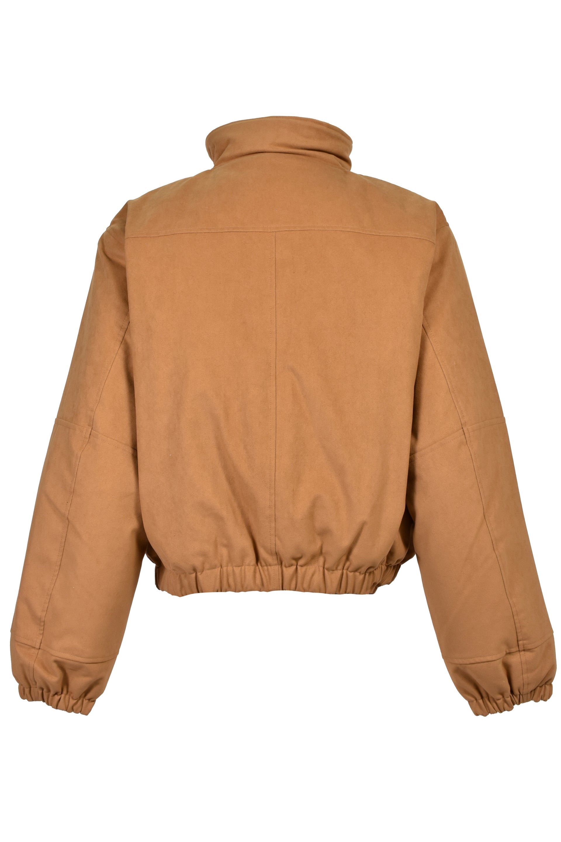 FAUX LEATHER MOUTON JACKET / BEI