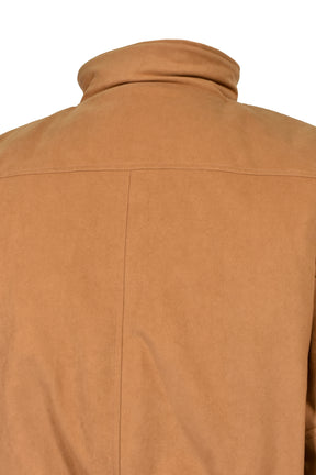 FAUX LEATHER MOUTON JACKET / BEI