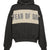 CROPPED RELAXED PANELLED HOODIE / IRON GRY HEATHER / SEAL HEATHER