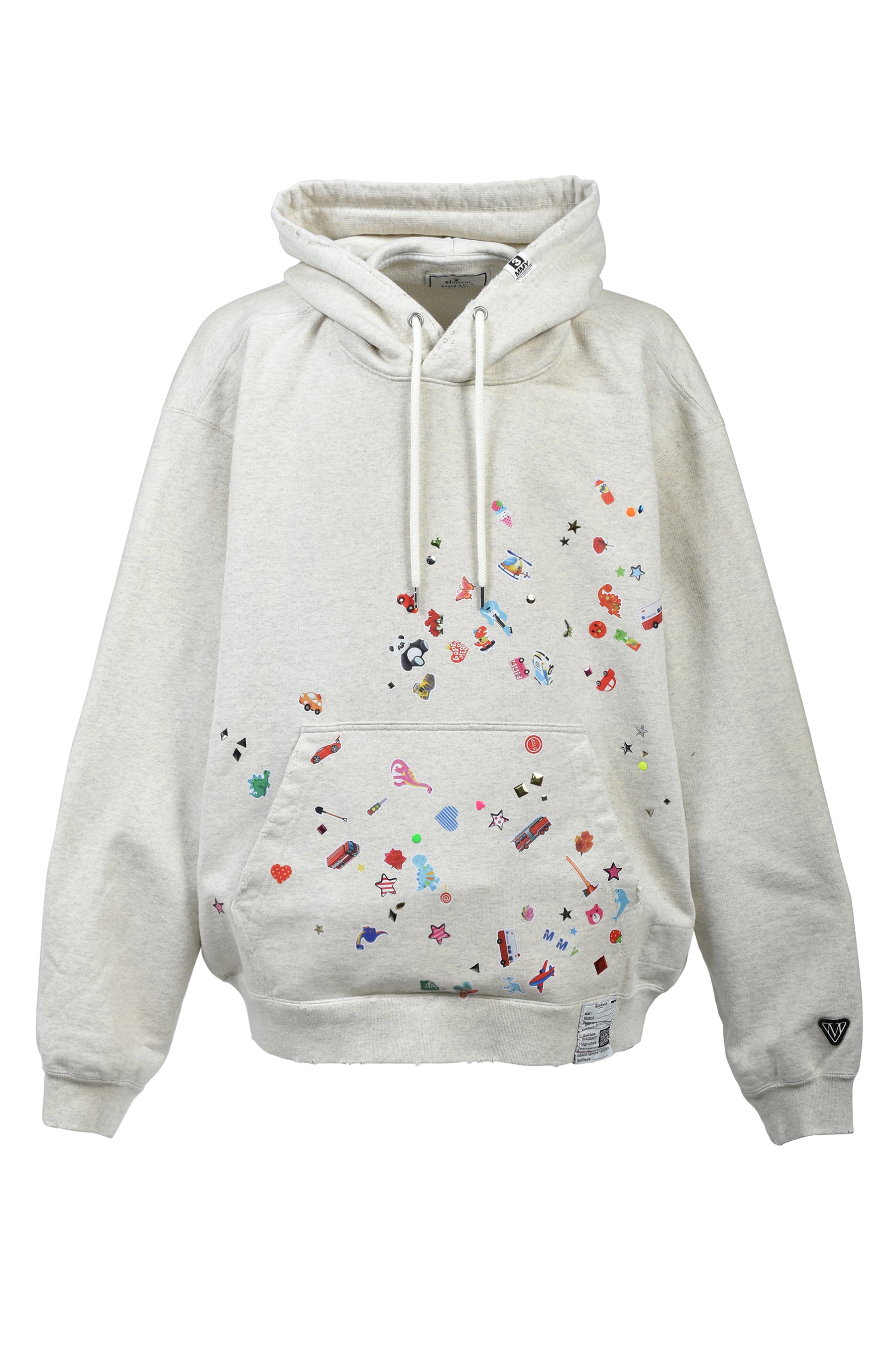KIDS STICKER HOODIE / WHT