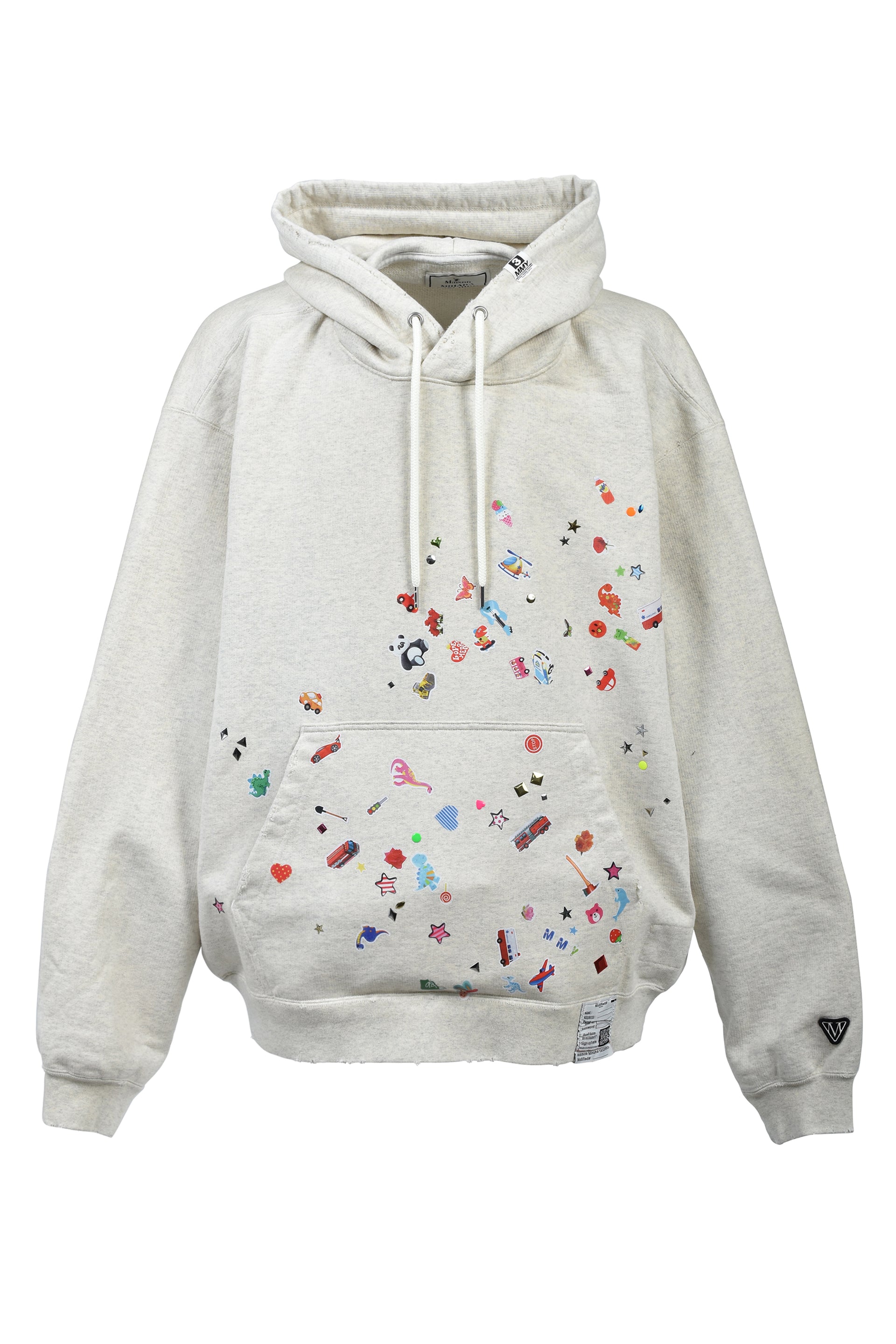 KIDS STICKER HOODIE / WHT