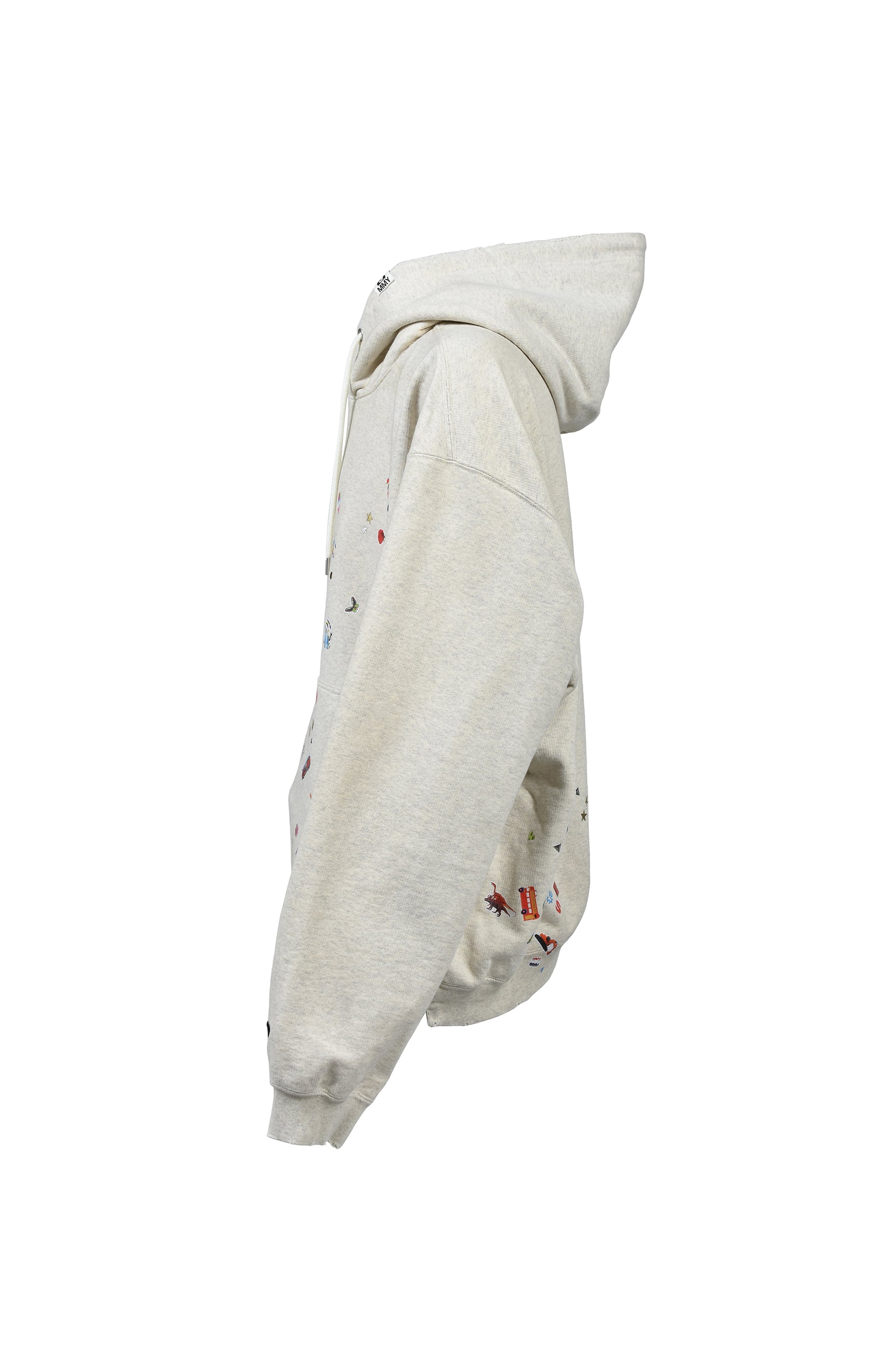 KIDS STICKER HOODIE / WHT