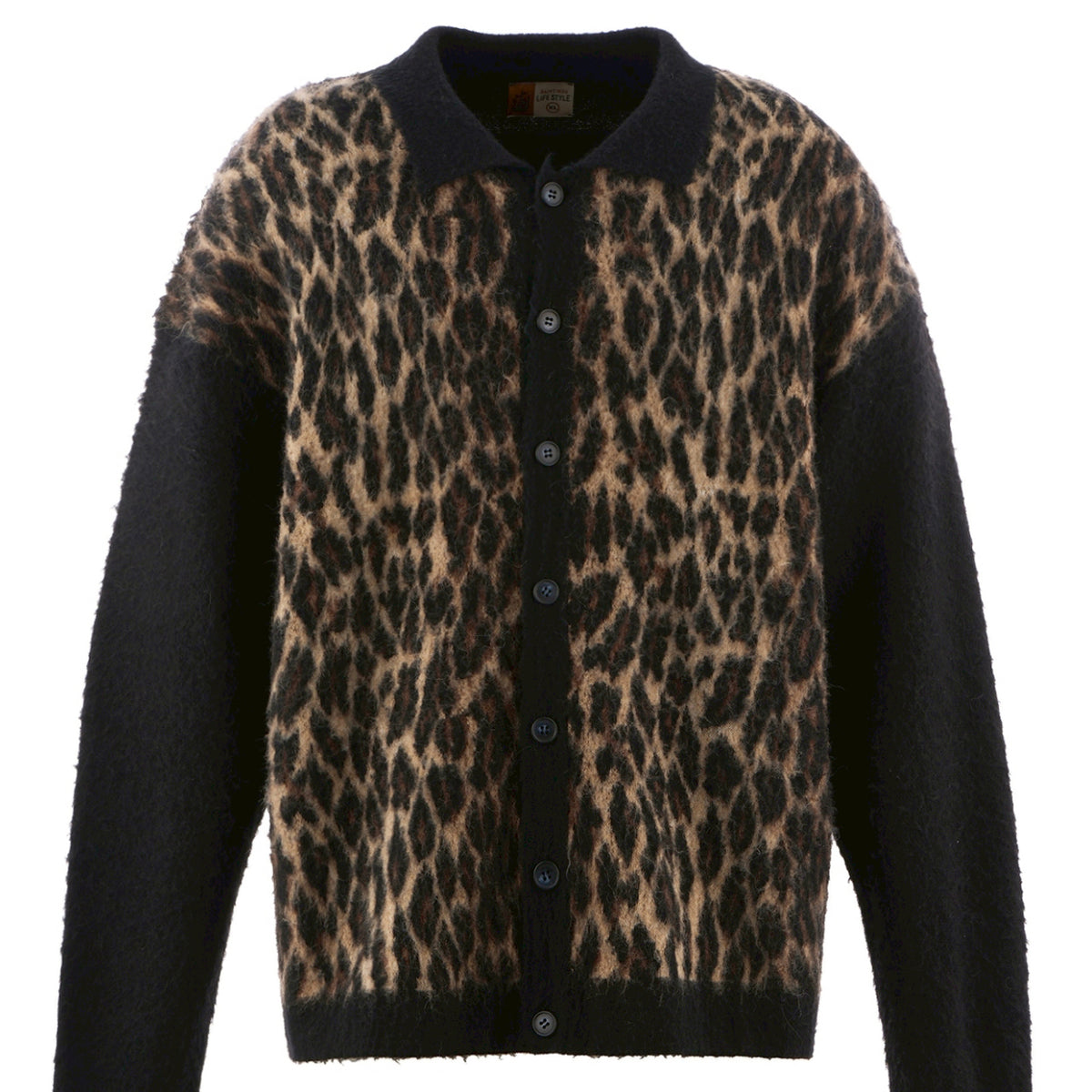 SAINT Mxxxxxx セントマイケル FW25 8th Drop KNIT CARDIGAN/LEOPARD