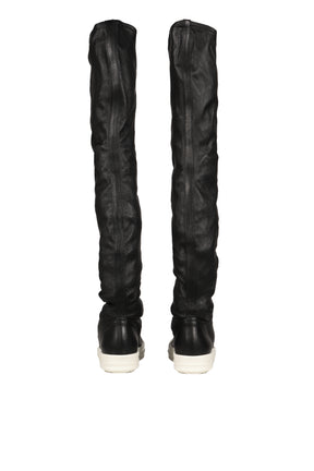 HIGH STOCKING SNEAKS / BLK MILK