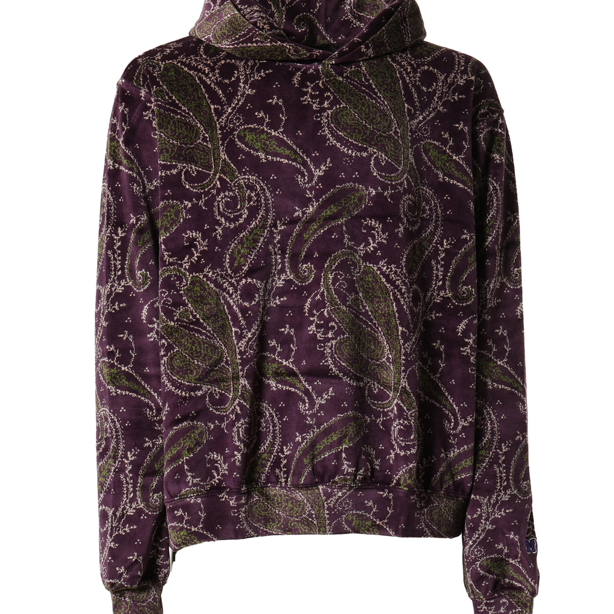 Needles ニードルズ FW23 CLASSIC HOODY - C/PE PAISLEY VELOUR JQ