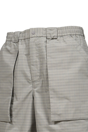 TECH 3D POCKET CARGO SHORTS SUMMER PLAID / LT.GRY