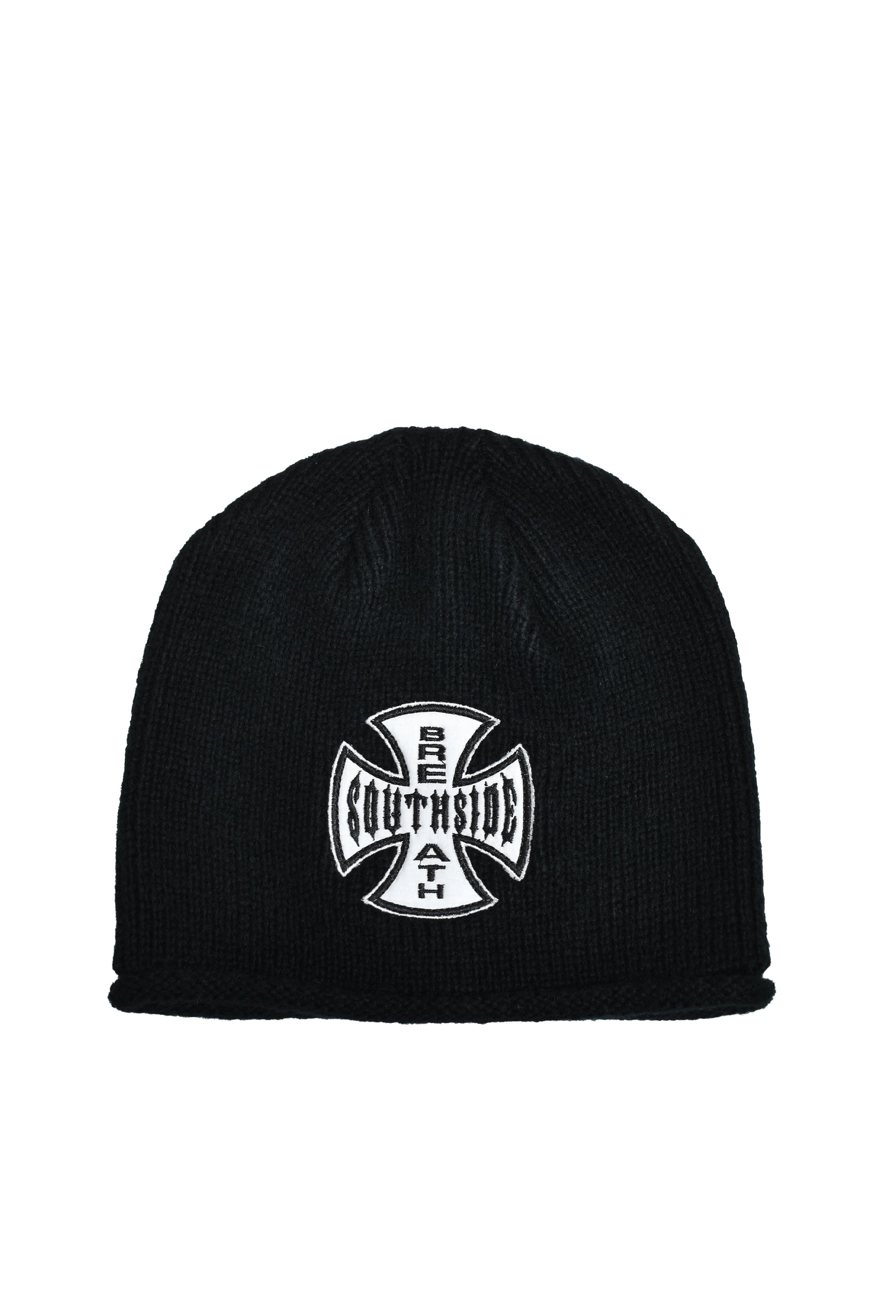 SOUTHSIDE CROSS DAMAGE BEANIE / BLK