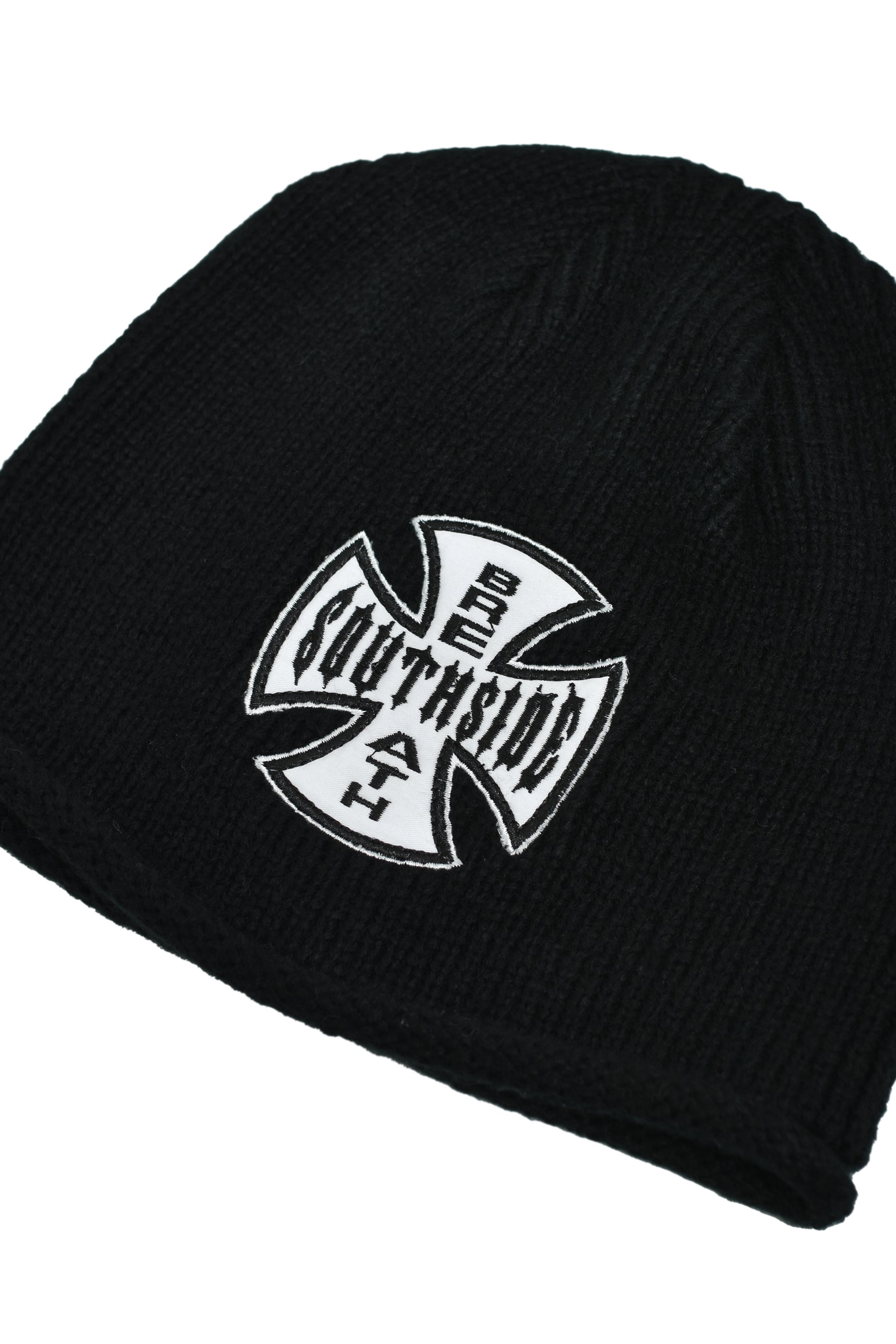 SOUTHSIDE CROSS DAMAGE BEANIE / BLK