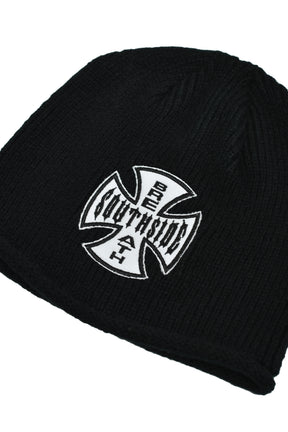 SOUTHSIDE CROSS DAMAGE BEANIE / BLK