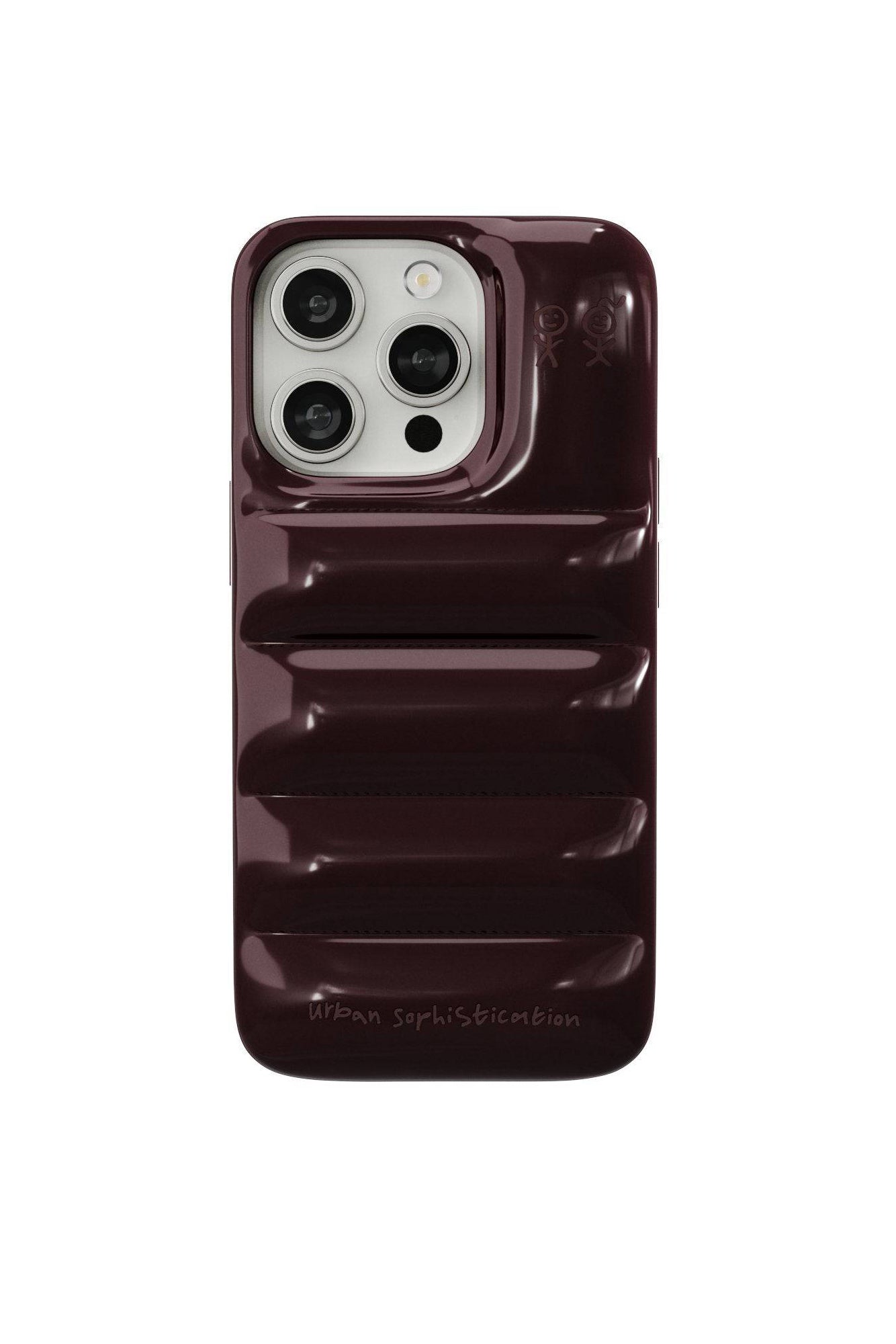 Urban Sophistication iPhone Case THE PUFFER CASE / DARK CHERRY