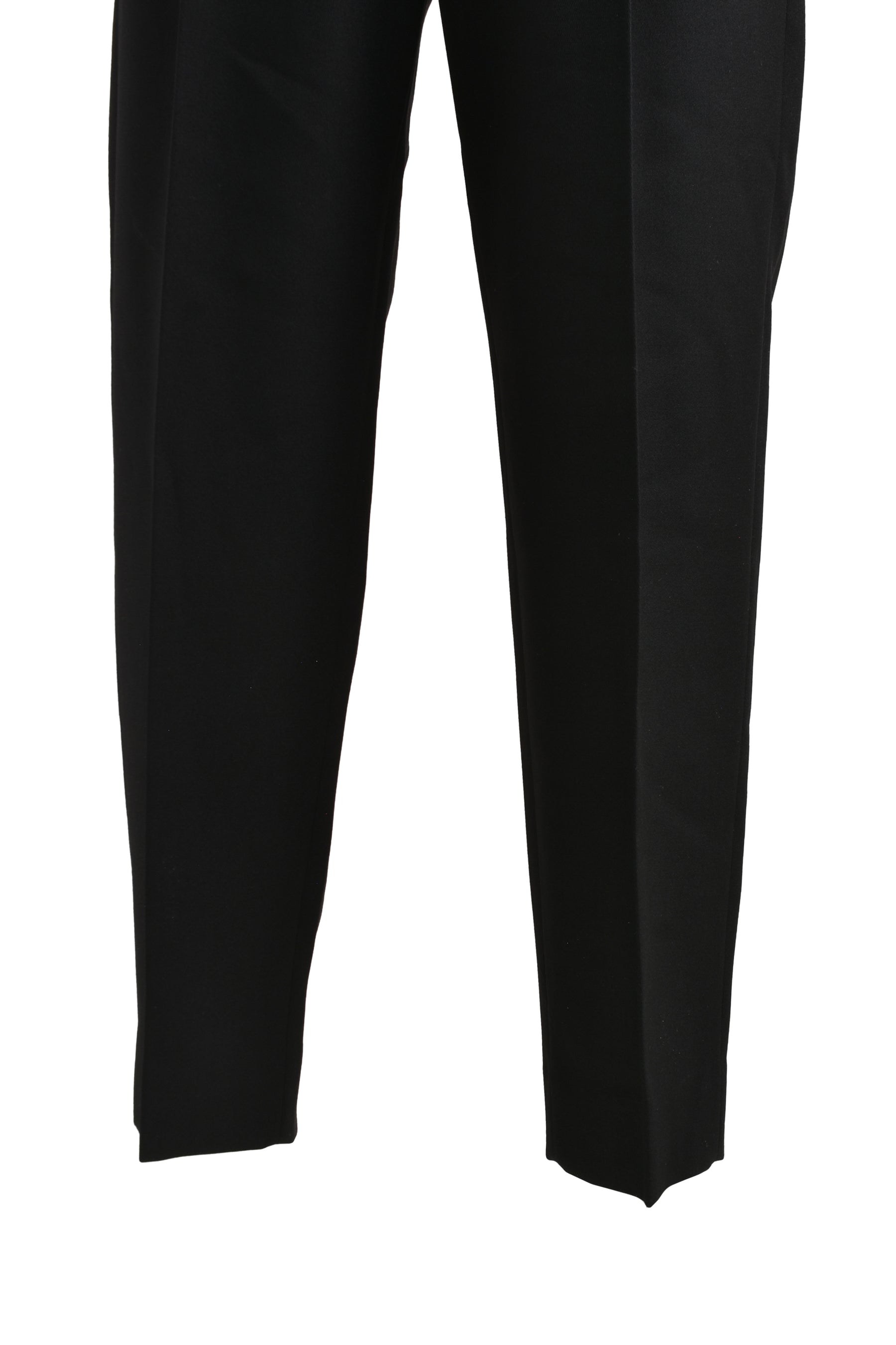 SINGLE PLEAT TAPERED TROUSER / BLK