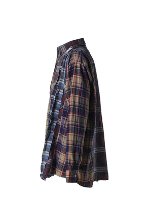 FLANNEL SHIRT -> RIBBON WIDE SHIRT / ASSORTED