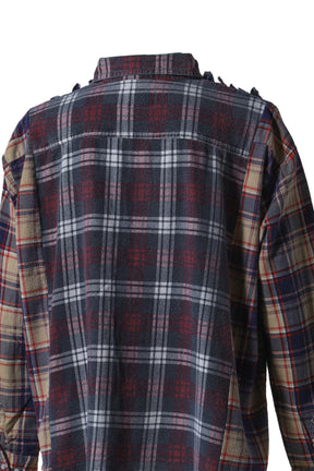 FLANNEL SHIRT -> RIBBON WIDE SHIRT / ASSORTED