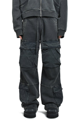 entire studios UTILITY SWEATS / WASHED BLK