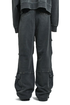 entire studios UTILITY SWEATS / WASHED BLK