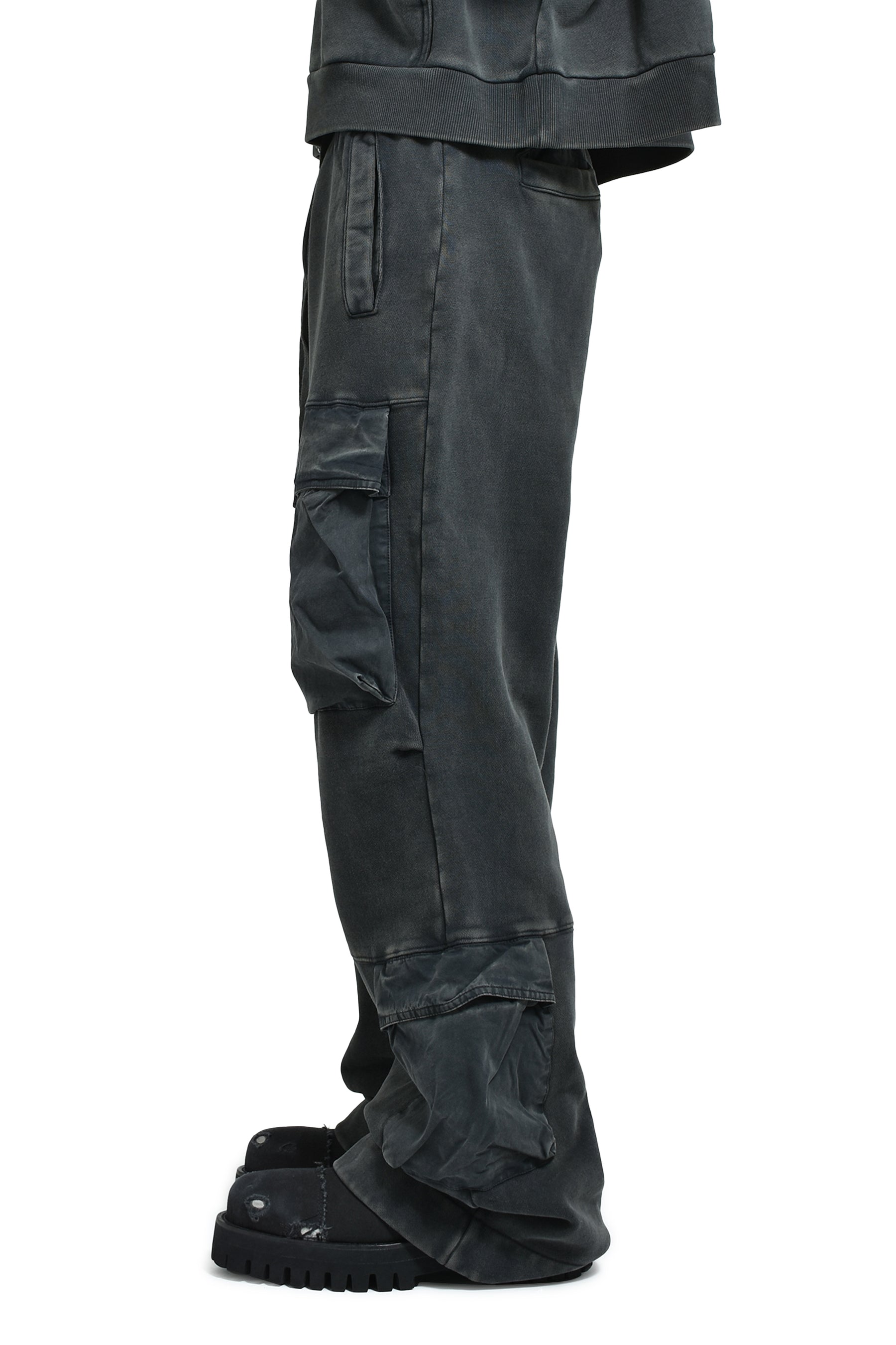 entire studios UTILITY SWEATS / WASHED BLK