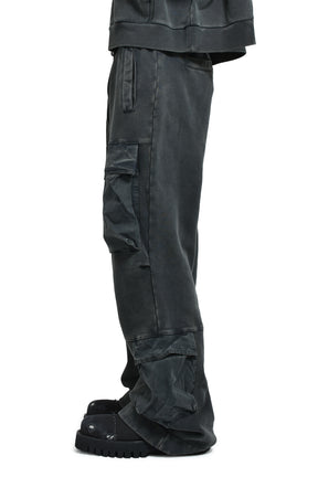 entire studios UTILITY SWEATS / WASHED BLK