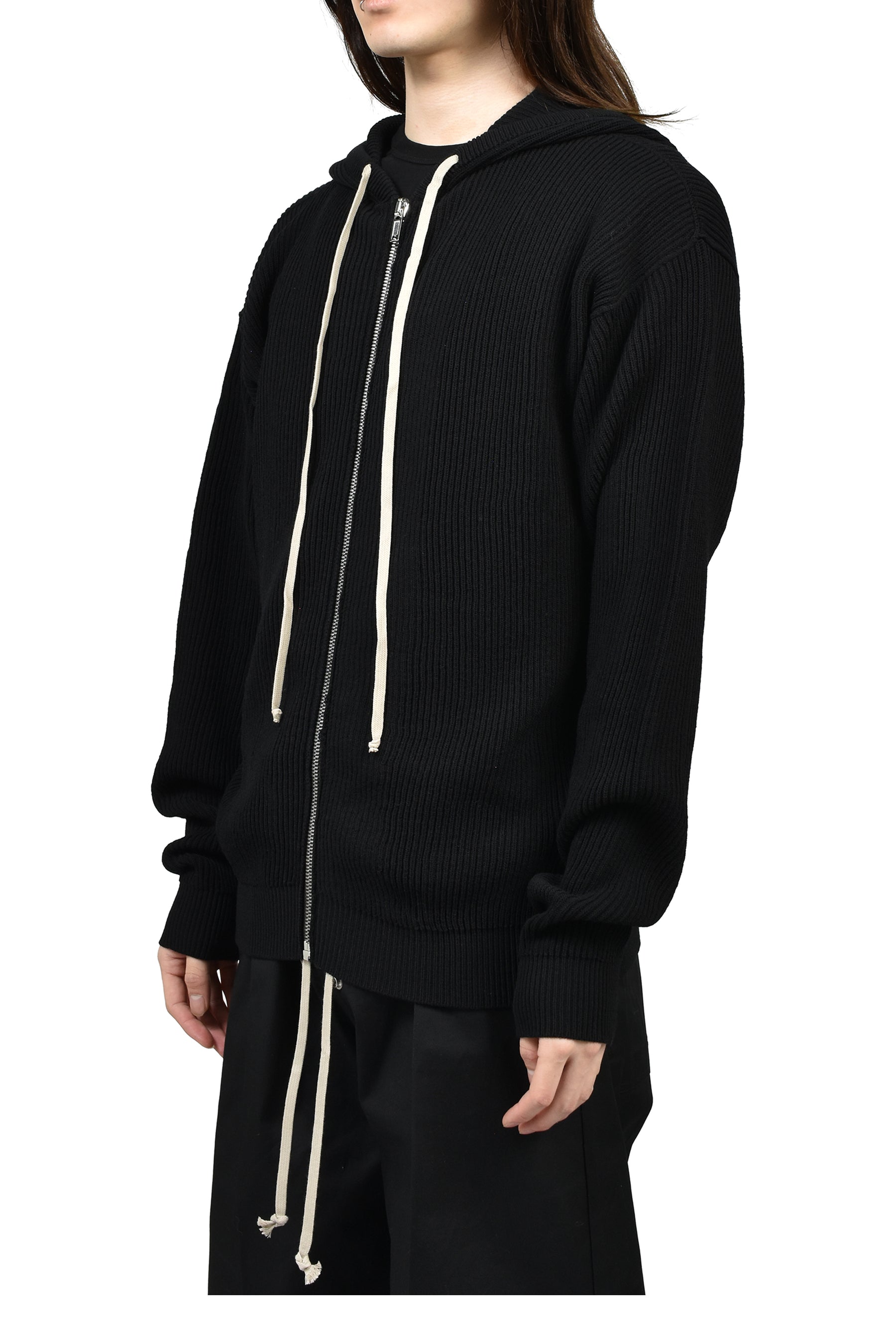 Rick Owens リック オウエンス SS26 ZIPPED HOODIE / BLK - NUBIAN