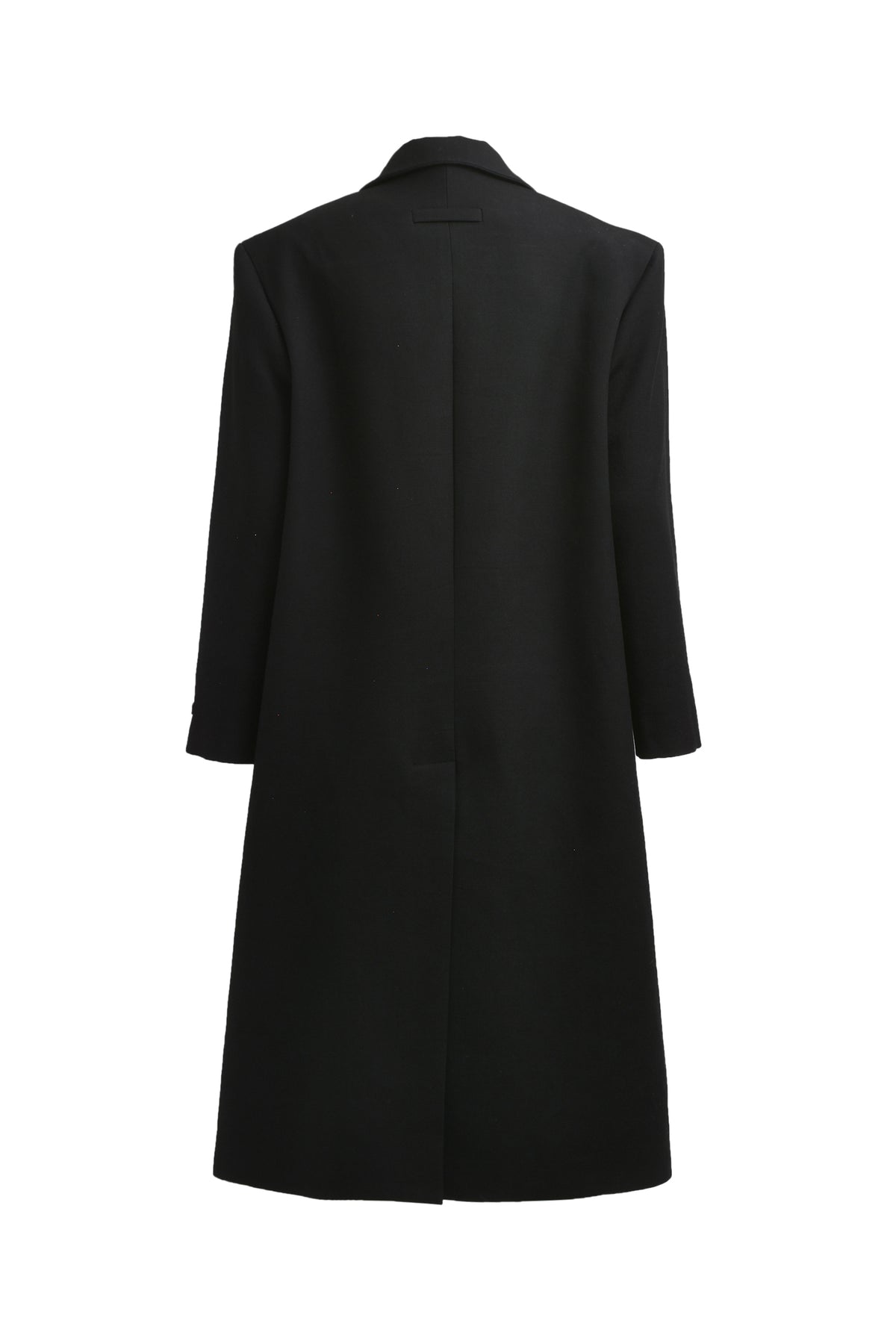 STAND COLLAR RELAXED OVERCOAT / BLK