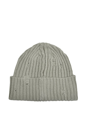 SOUTHSIDE CROSS DAMAGE RIB BEANIE / DUST