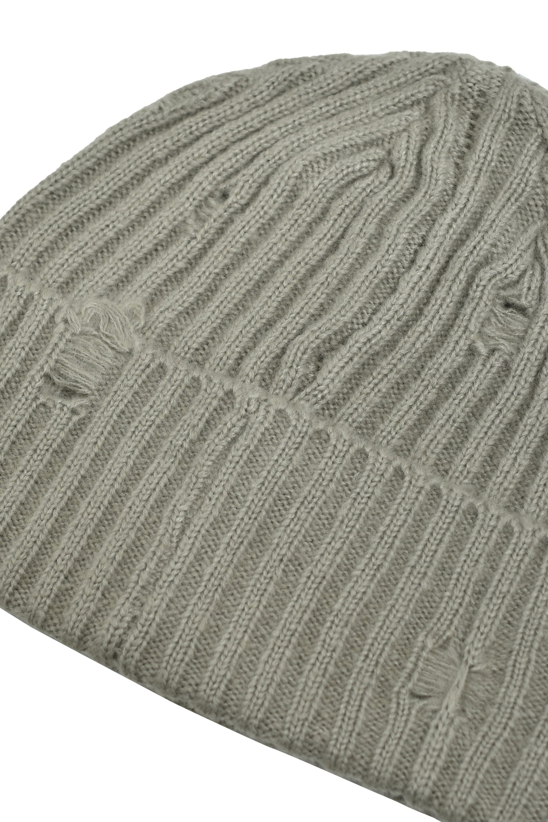 SOUTHSIDE CROSS DAMAGE RIB BEANIE / DUST