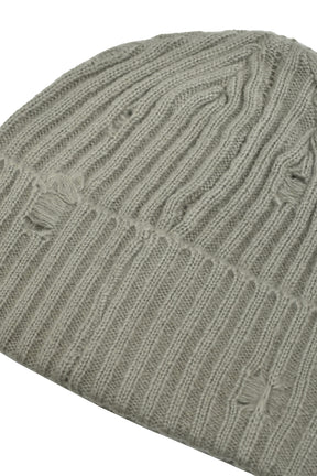 SOUTHSIDE CROSS DAMAGE RIB BEANIE / DUST