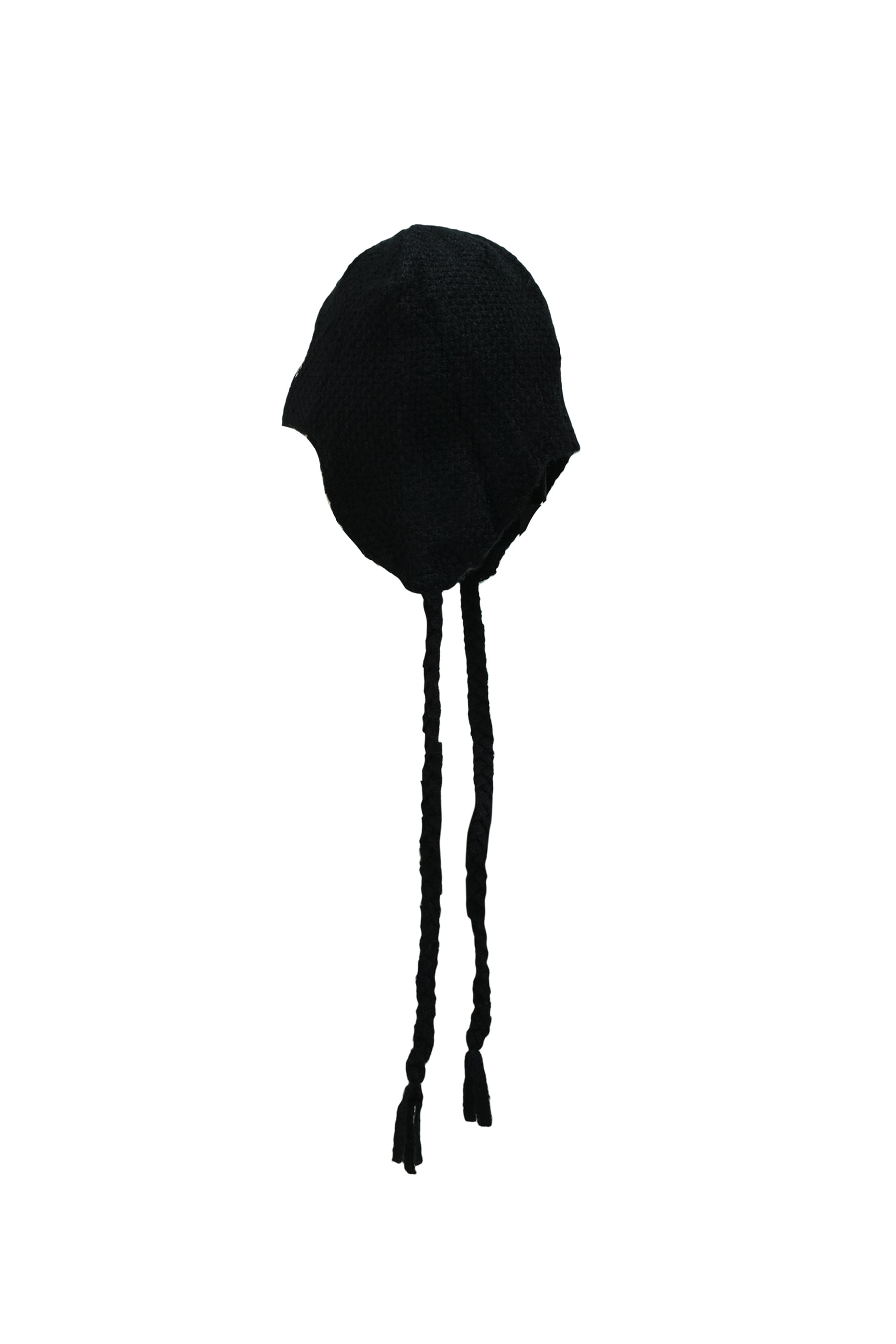 SOUTHSIDE CROSS EAR FLAP BEANIE / BLK
