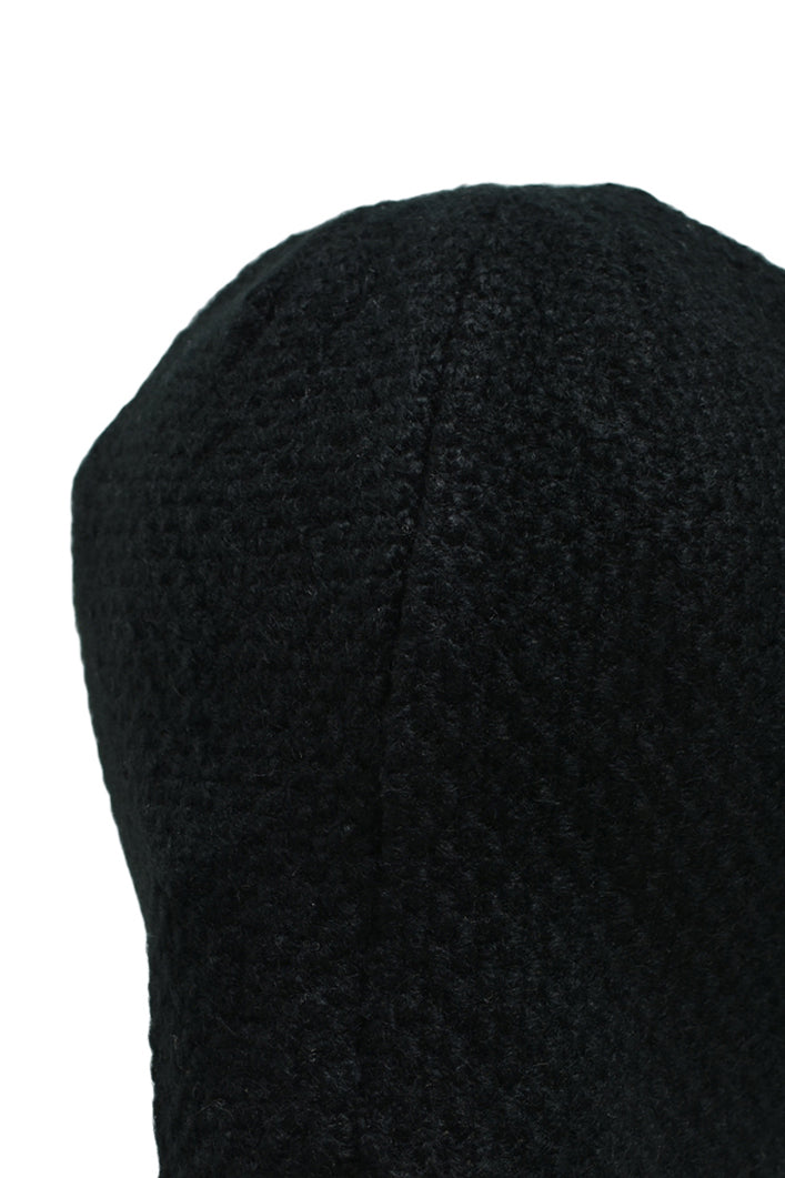 SOUTHSIDE CROSS EAR FLAP BEANIE / BLK