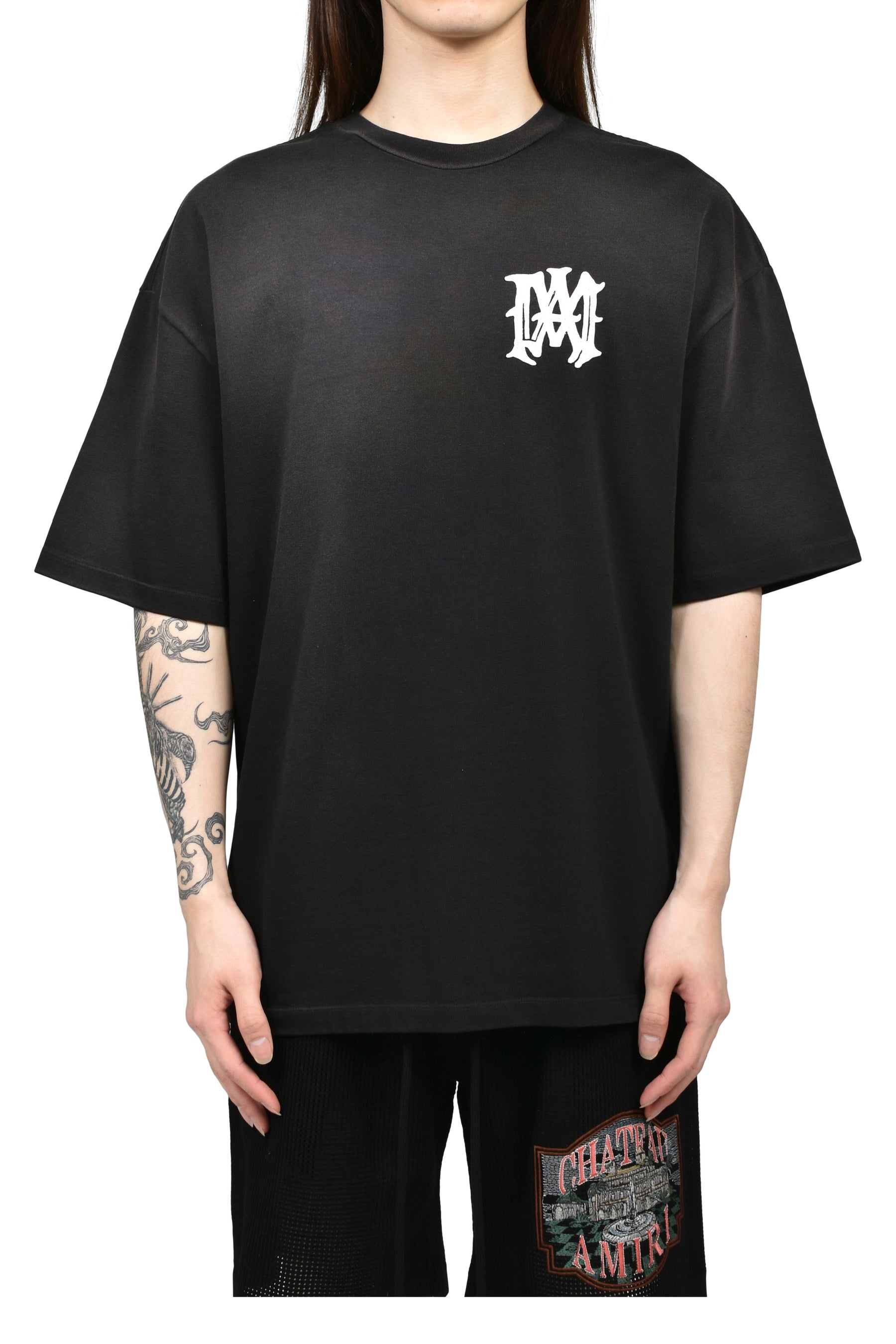 AMIRI アミリ SS26 AMIRI HOLLYWOOD OS TEE / BLK - NUBIAN ヌビアン