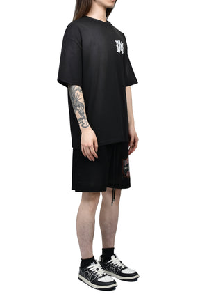 CHATEAU AMIRI CROCHET SHORT / BLK