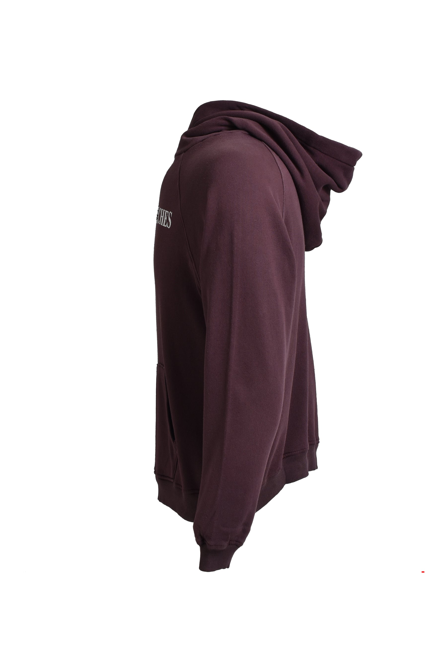 CLASSIC LOGO SHRUNKEN HOODIE / MUD RED