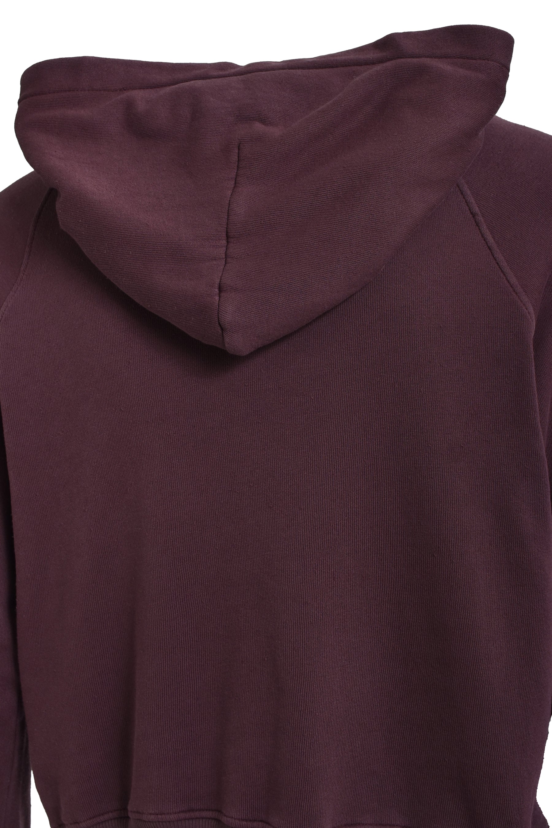 CLASSIC LOGO SHRUNKEN HOODIE / MUD RED