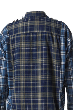 FLANNEL SHIRT -> RIBBON WIDE SHIRT / ASSORTED