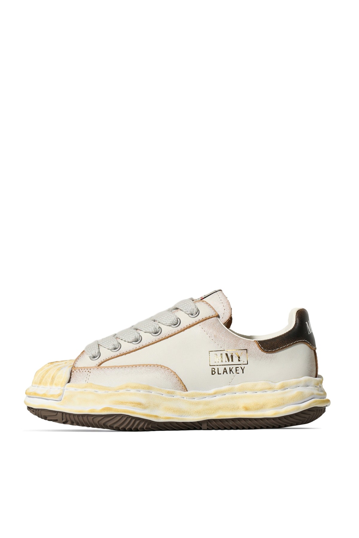 BLKY LOW VNTGE LEATHER / WHT