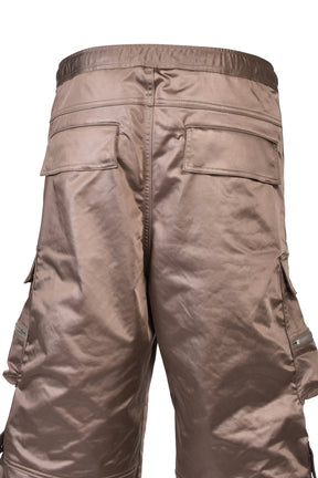 SATIN TRIPLE CARGO PANTS / BRW