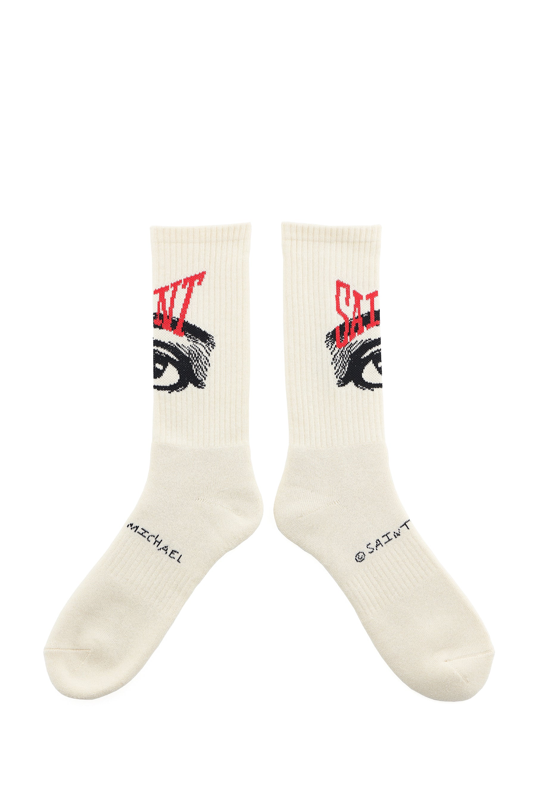 SAINT Mxxxxxx FW23 SOCKS/EYES / ECRU - NUBIAN