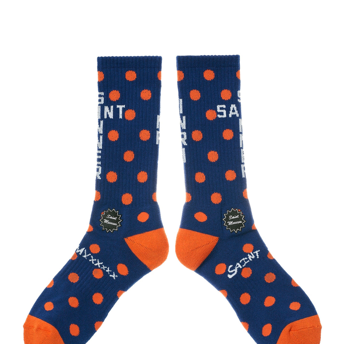 SAINT Mxxxxxx セントマイケル SOCKS/DOT / NVY - NUBIAN ヌビアン